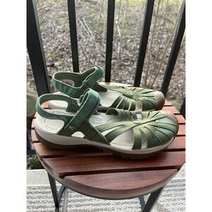 Keen Rose Sandal Womens Size 9.5 Green Closed Toe Adjustable Strap Hiking Casual